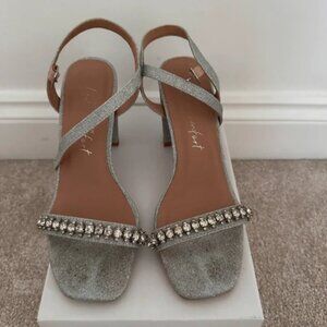 New Look Glittering Silver Heels